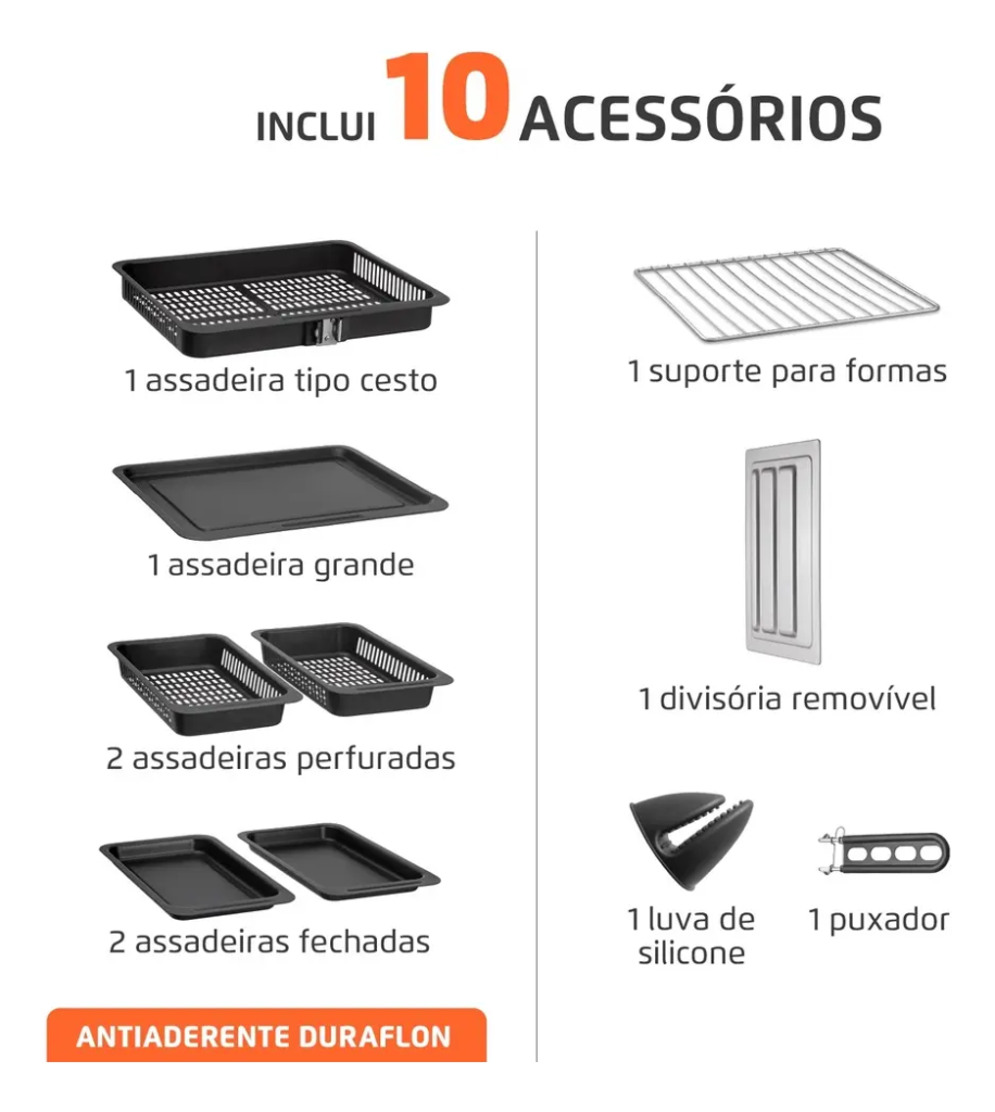 Air Fryer Forno Mondial 25L French Door É Boa? Análise Sincera e Sem Enrolação mo 03